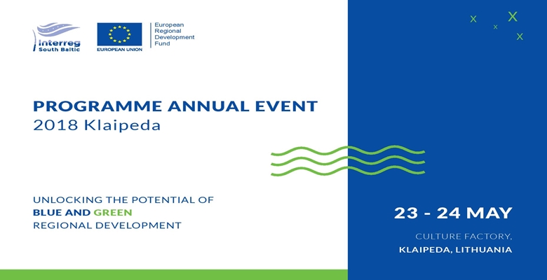 Interreg Pietų Baltijos programos metinis renginys „Atveriant regiono mėlynąjį ir žaliąjį potencialą“