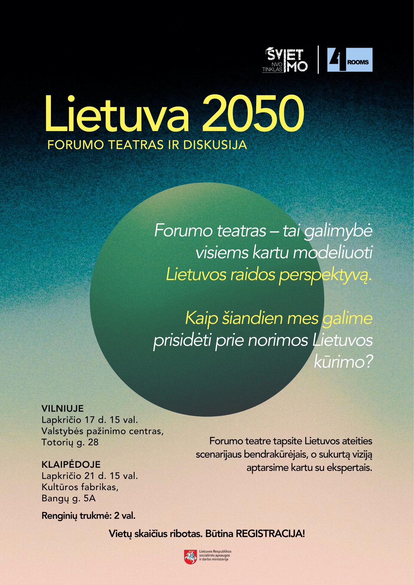 Forumo teatras ir diskusija: Lietuva 2050