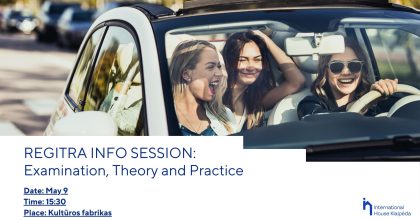 Regitra info session: Examination, Theory and Practise