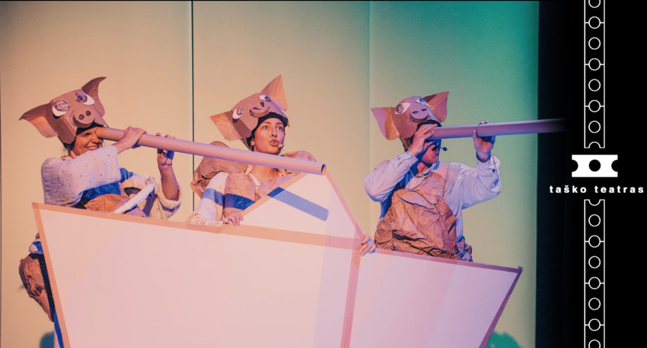 Taško teatras: spektaklis-žaidimas „Trys paršiukai” (rež. T. Montrimas)